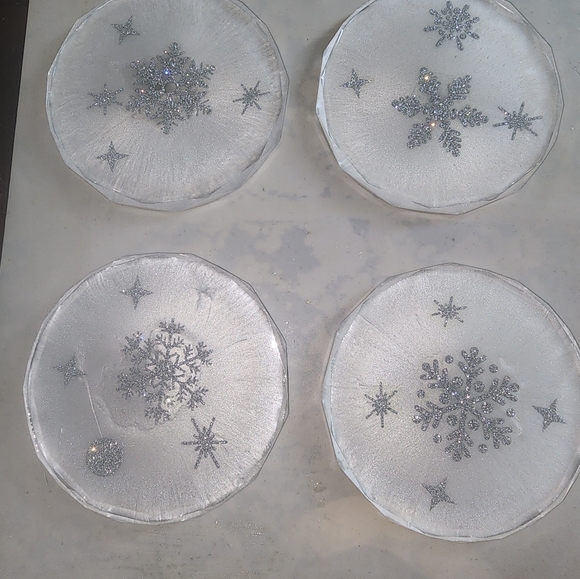 Snowflake coasters - Picture 5 of 5